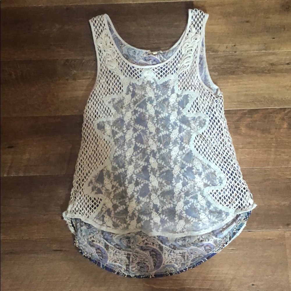 BKE Gimmick Blue Tank Top Size XS